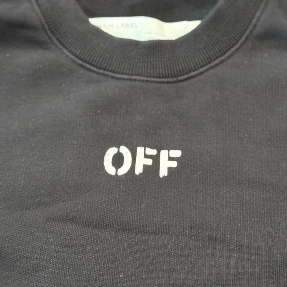 Off White Diag Slim Crewneck *NEW WITH TAGS*SIZE XXS (oversized) - Picture 3 of 10